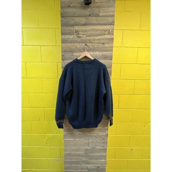 VTG 80s 90s Sweater Graphix Duck Hunt Pixelated Acrylic Sweater Size XL - Picture 6 of 6